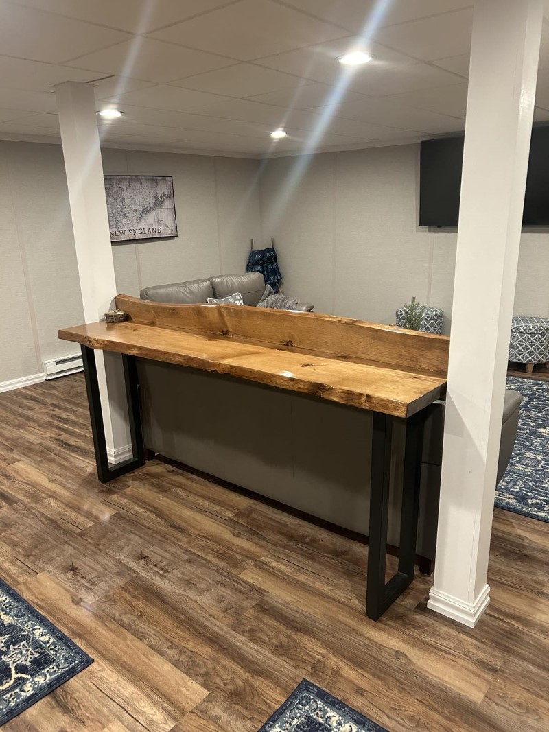 Live Edge Console Table | Fathers Hands Woodworks